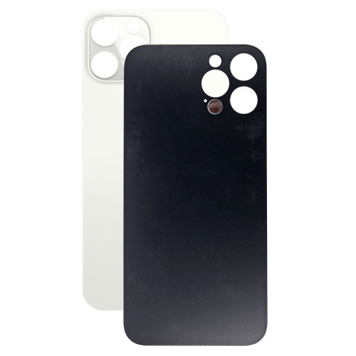Заднее стекло (крышка) для IPhone 12 Pro белое (SILVER)